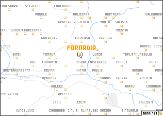 map of Fornădia