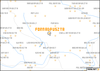 map of Fornádpuszta