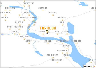 map of Förnebo