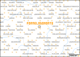 map of Fornelo do Monte