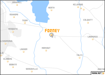 map of Forney