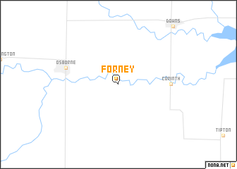 map of Forney