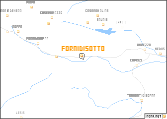 map of Forni di Sotto