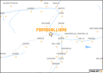 map of Forno dʼAllione