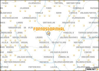 map of Fornos do Pinhal