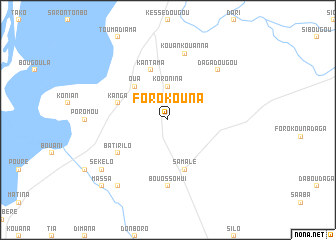 map of Forokouna