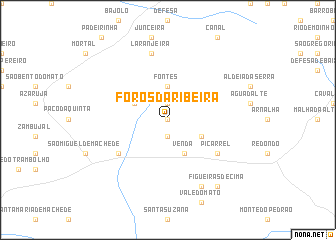 map of Foros da Ribeira