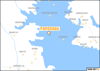 map of Forossou