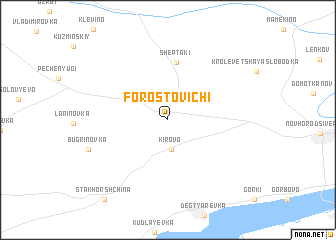 map of Forostovichi