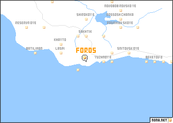 map of Foros