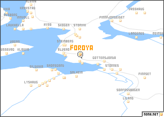 map of Forøya