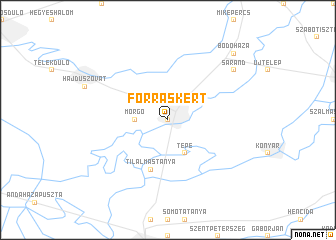 map of Forráskert