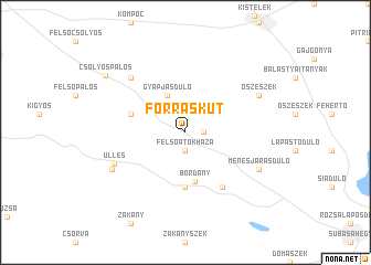 map of Forráskút