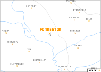 map of Forreston