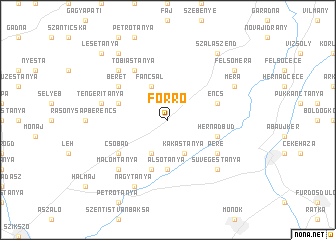 map of Forró