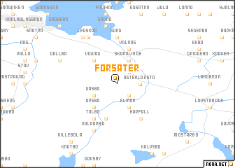 map of Försäter