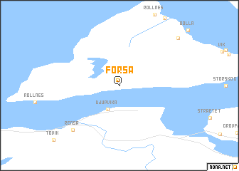 map of Forså