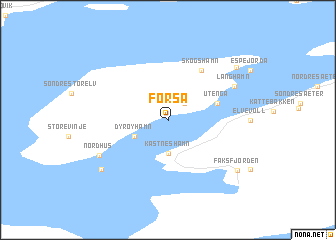 map of Forså