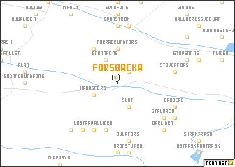 map of Forsbacka