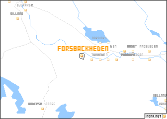 map of Forsbäckheden