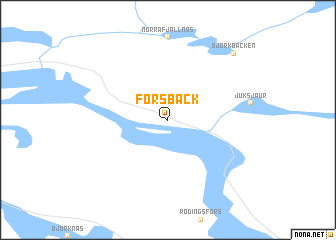 map of Forsbäck