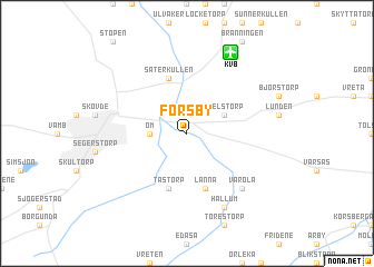 map of Forsby
