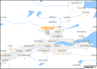 map of Forsby