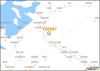 map of Forsby