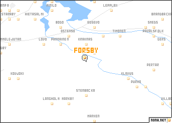 map of Forsby