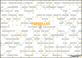 map of Forseilles