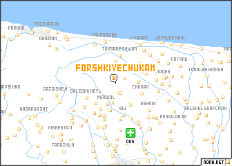 map of Forshkī-ye Chūkām