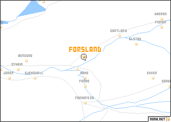 map of Forsland