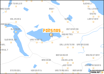 map of Forsnäs