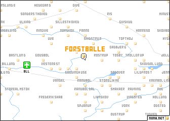 map of Førstballe