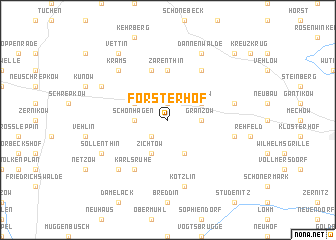 map of Försterhof