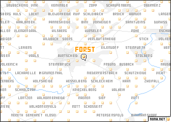 map of Forst