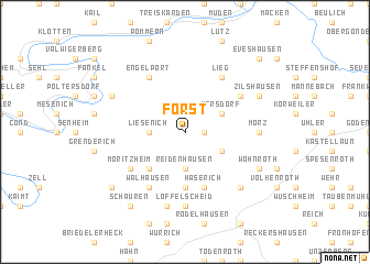 map of Forst