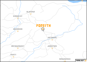 map of Forsyth