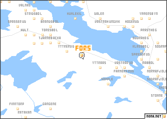 map of Fors