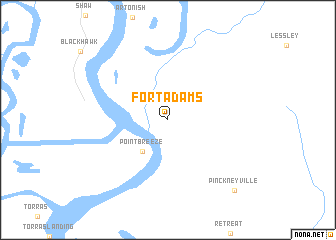 map of Fort Adams