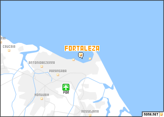 map of Fortaleza