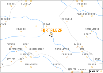 map of Fortaleza