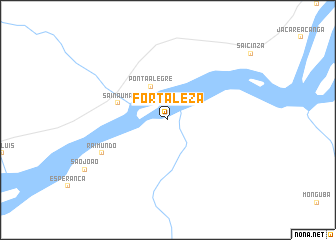 map of Fortaleza