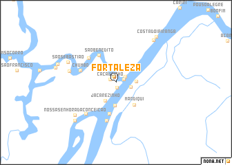 map of Fortaleza