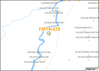 map of Fortaleza