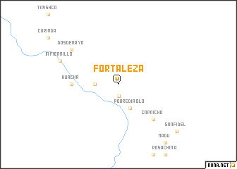 map of Fortaleza