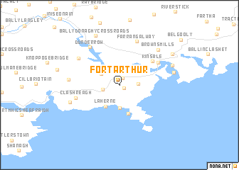 map of Fort Arthur