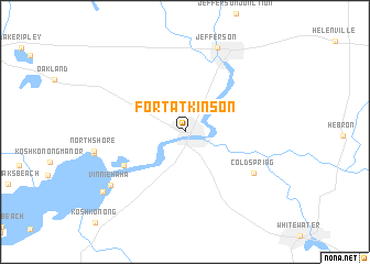 map of Fort Atkinson