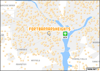 map of Fort Barnard Heights