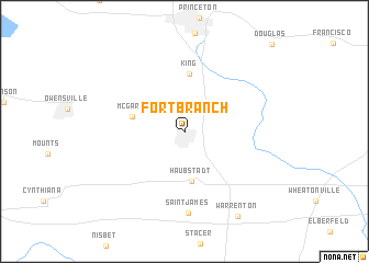 map of Fort Branch